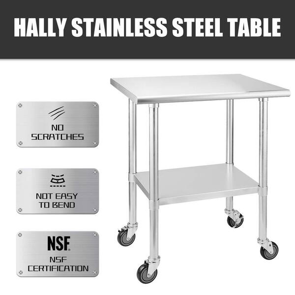 Hally Metal, Stainless Steel Shelf 12 Width