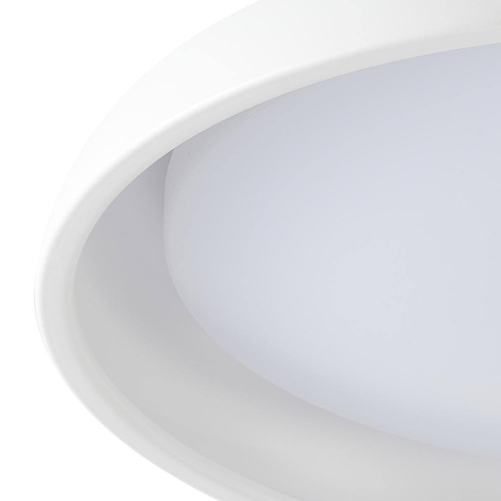 Matte White 24" LED Flush Mount Light with Acrylic Diffuser