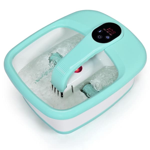 Costway Portable Electric Foot Spa Bath Tub Automatic Roller Motorized  Massager in Green EP24120GN - The Home Depot