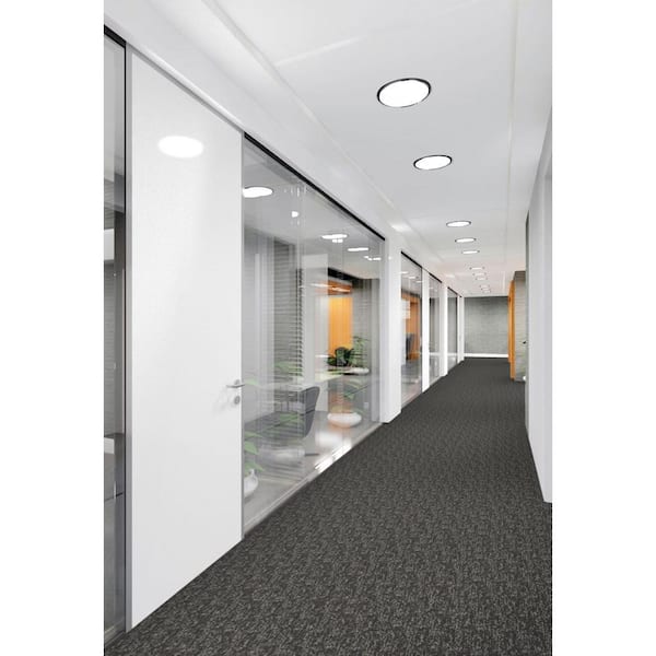 Crescent Creek - Total Access - Gray Commercial 24 x 24 in. Glue-Down Carpet Tile Square (96 sq. ft.)