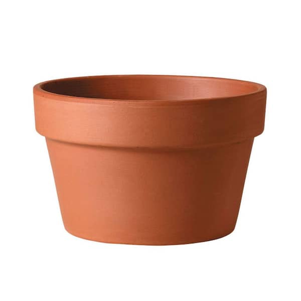 Vigoro Azalea 6.75 in. x 6.75 in. x 4.65 in. 1.5 qt. Terracotta Clay Pot
