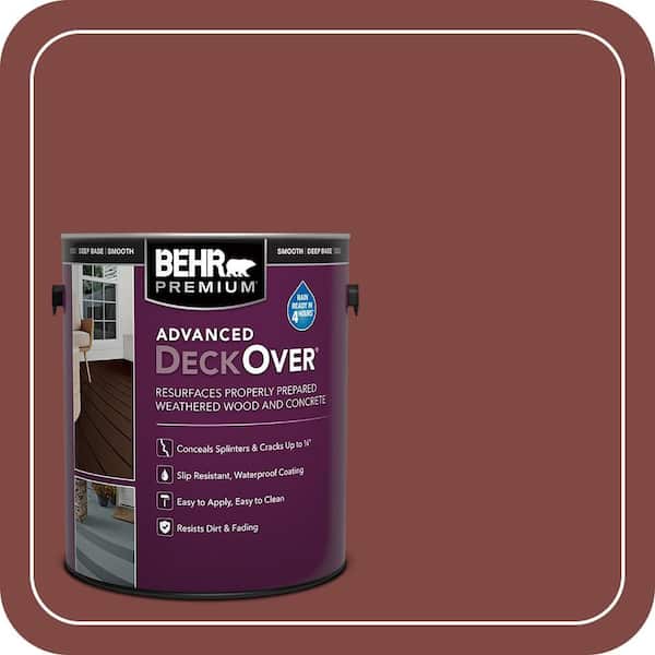 1 gal. #SC-112 Barn Red Smooth Solid Color Exterior Wood and Concrete Coating