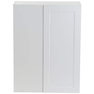 Cambridge Shaker Assembled 27x36x12.5 in. Blind Wall Corner Cabinet with 1 Soft Close Door in White