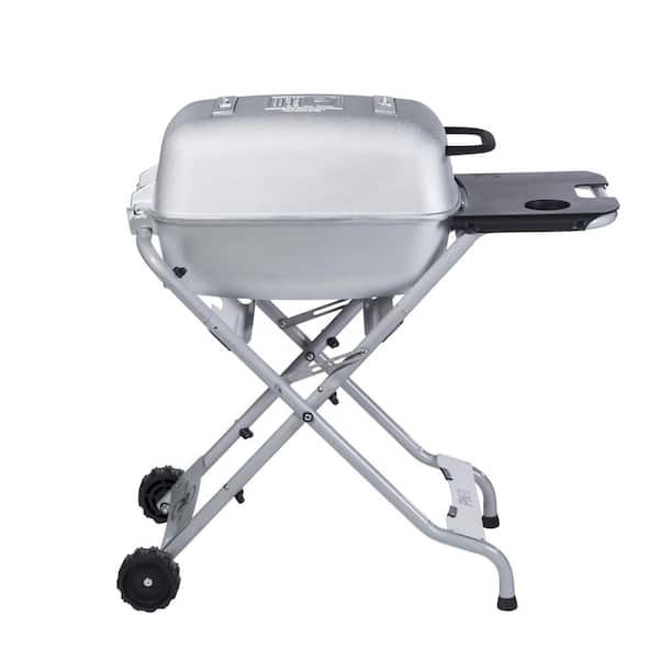 PK Grills PK-TX Portable Cast Aluminum Charcoal Grill and Smoker in Gray  Silver PKTX-SSB-X - The Home Depot