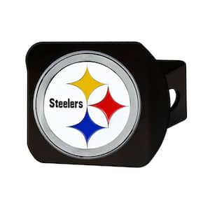 NFL - Pittsburgh Steelers 3D Color Emblem on Type III Black Metal Hitch Cover