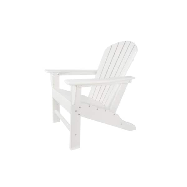 Itapo White Wood Adirondack Chair JR W969A4 The Home Depot   Plastic Adirondack Chairs Jr W969a4 64 600 