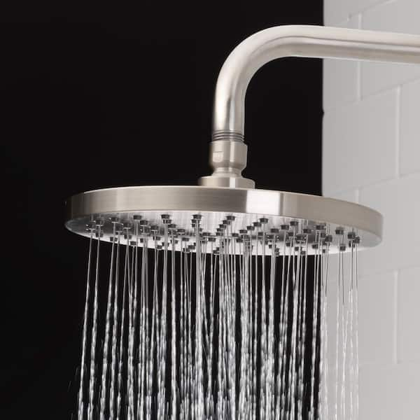 Glacier Bay 3-Spray Patterns with 1.8 GPM 5.4 in Wall Mount Fixed Shower  Head with Adjustable Shower Arm in Chrome 3075-512-WS1 - The Home Depot