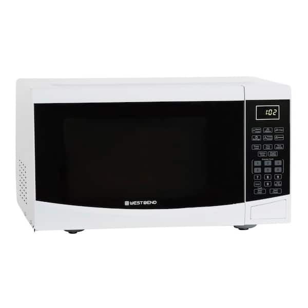 West Bend 19 in. Width 0.9 cu. ft. White 900 Watt Countertop Microwave