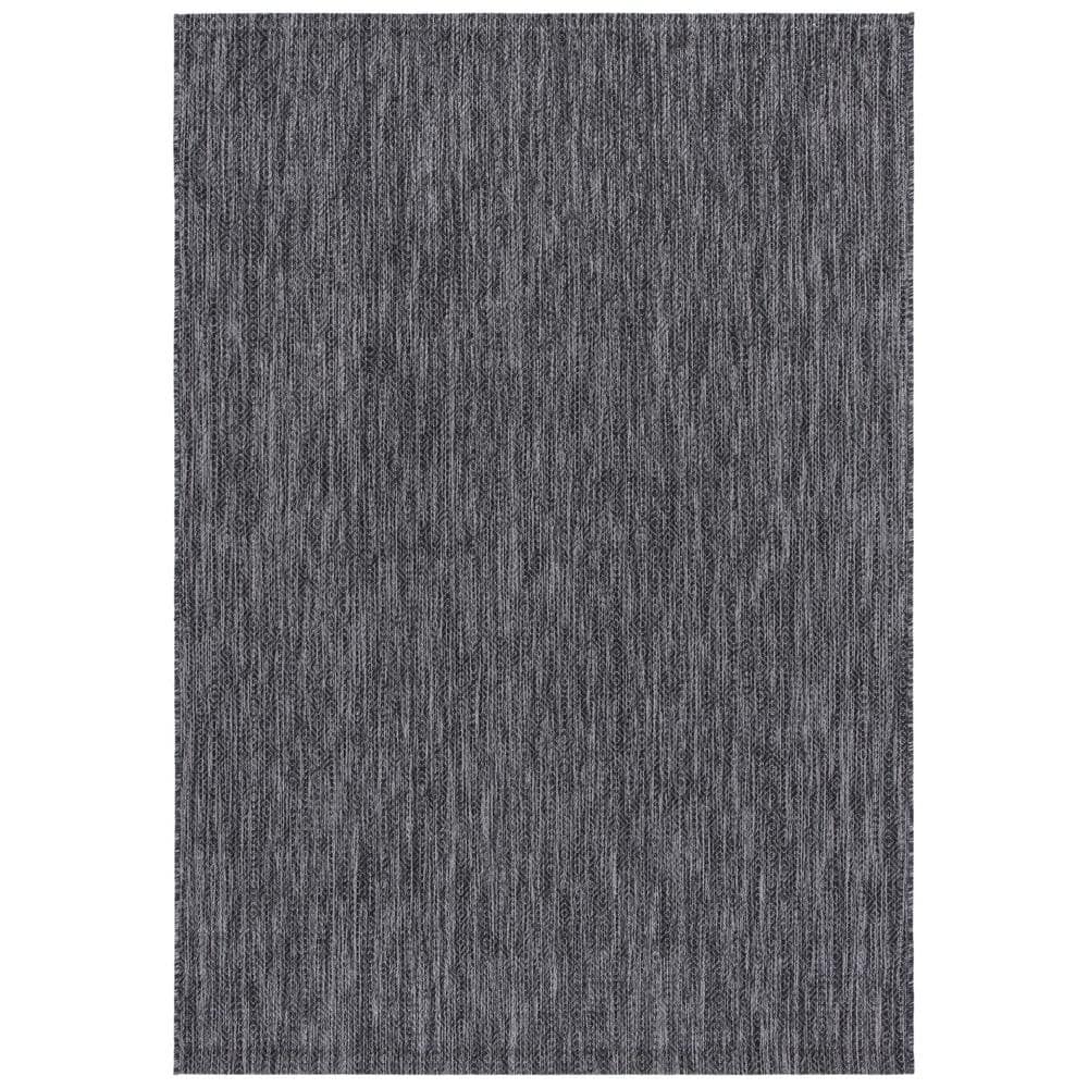 Courtyard Black/Gray 3 ft. x 5 ft. Dotted Diamond Indoor/Outdoor Patio Area Rug price history on PriceWatchPro