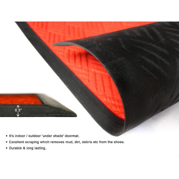 Red Barrel Studio® Non-Slip Geometric Outdoor Doormat & Reviews