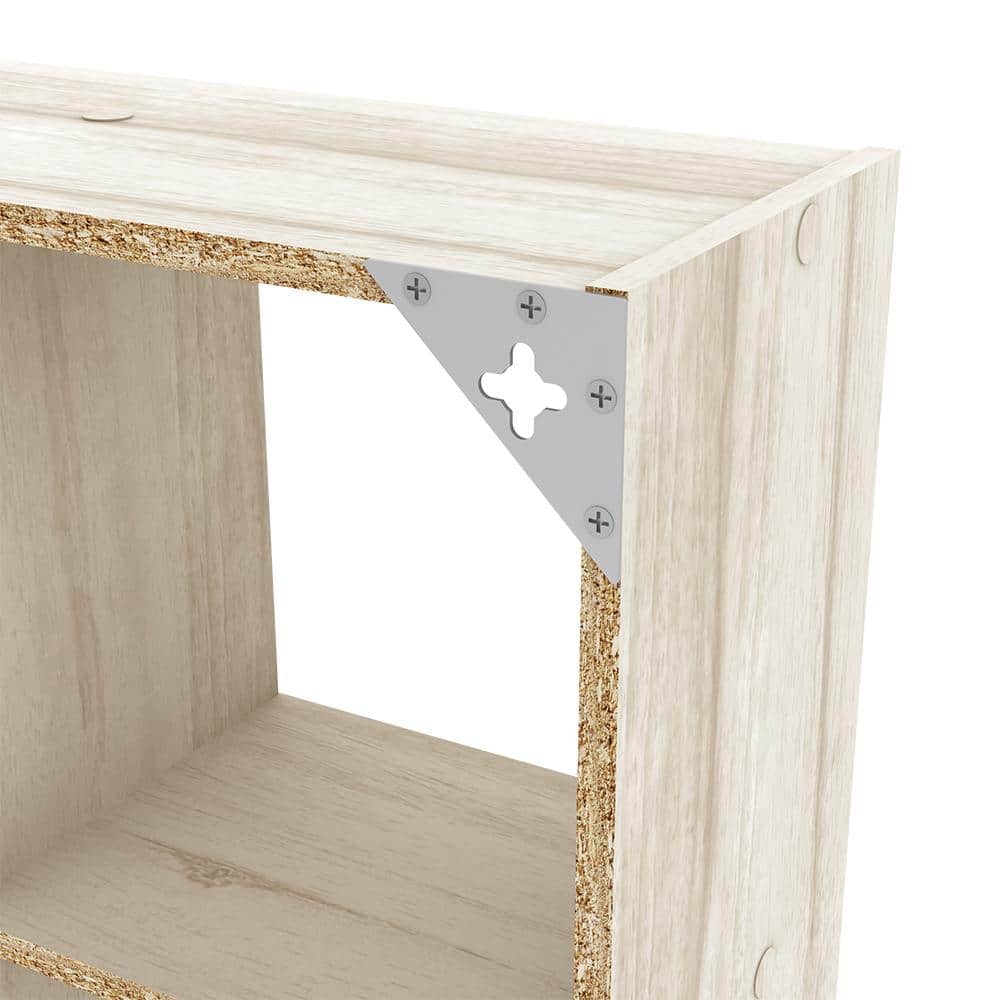 Bleached Walnut 6-Cube Mini Desktop Organizer