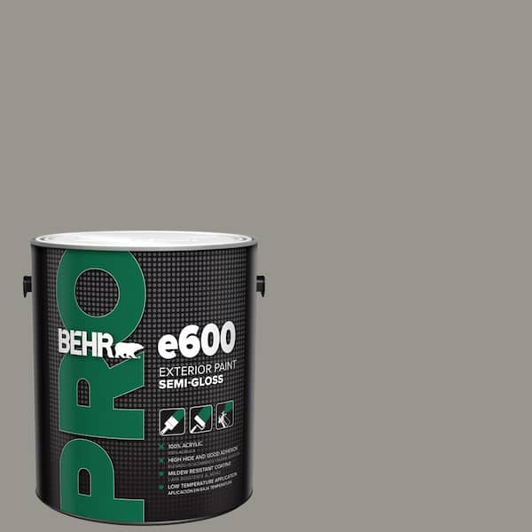 BEHR PRO 1 gal. #N360-4 Battleship Gray Semi-Gloss Acrylic Exterior Paint