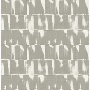 Bancroft Artistic Stripe Grey Nonpasted Non Woven Wallpaper