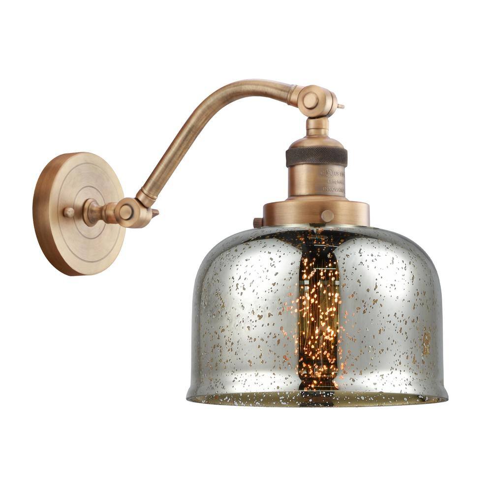 Small brass hanging bell silver and gold finish 1/2,3/4,1,1.5