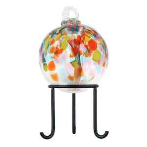 Tree Of Life 4In Eden Hand Blown Glass Ball With Stand