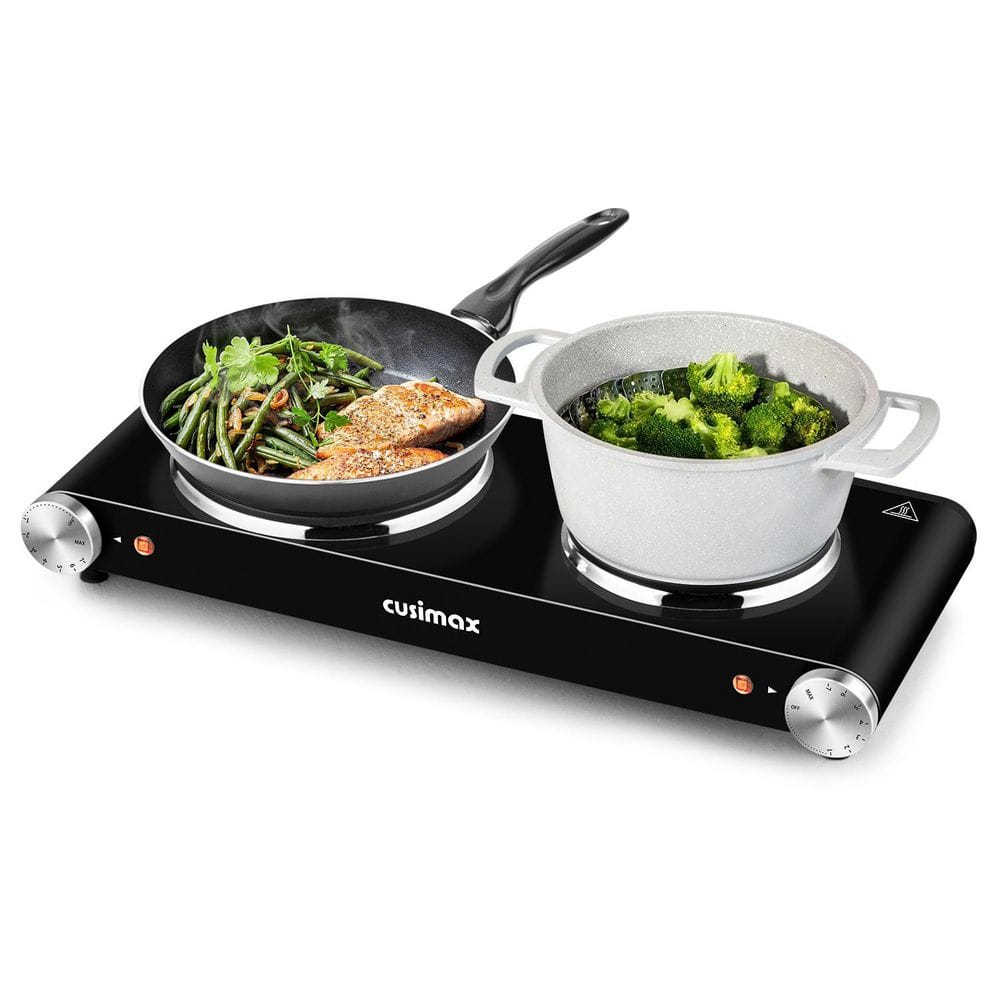 2-Burner 7.4 in. Black Electric Hot Plate with 7-Gear Temperature Controls price history on PriceWatchPro