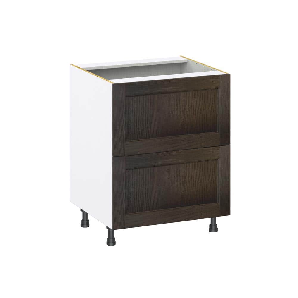Georgetown 27 in. W x 24 in. D x 34.5 in. H Assembled Drawer Base Kitchen Cabinet in Chestnut with 2-Drawers price history on PriceWatchPro