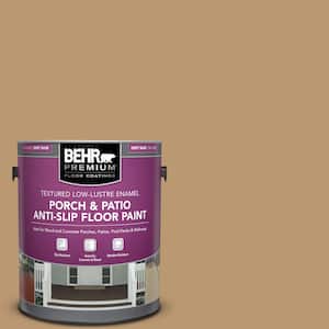 1 gal. #ECC-24-1 Amber Leaf Textured Low-Lustre Enamel Interior/Exterior Porch and Patio Anti-Slip Floor Paint