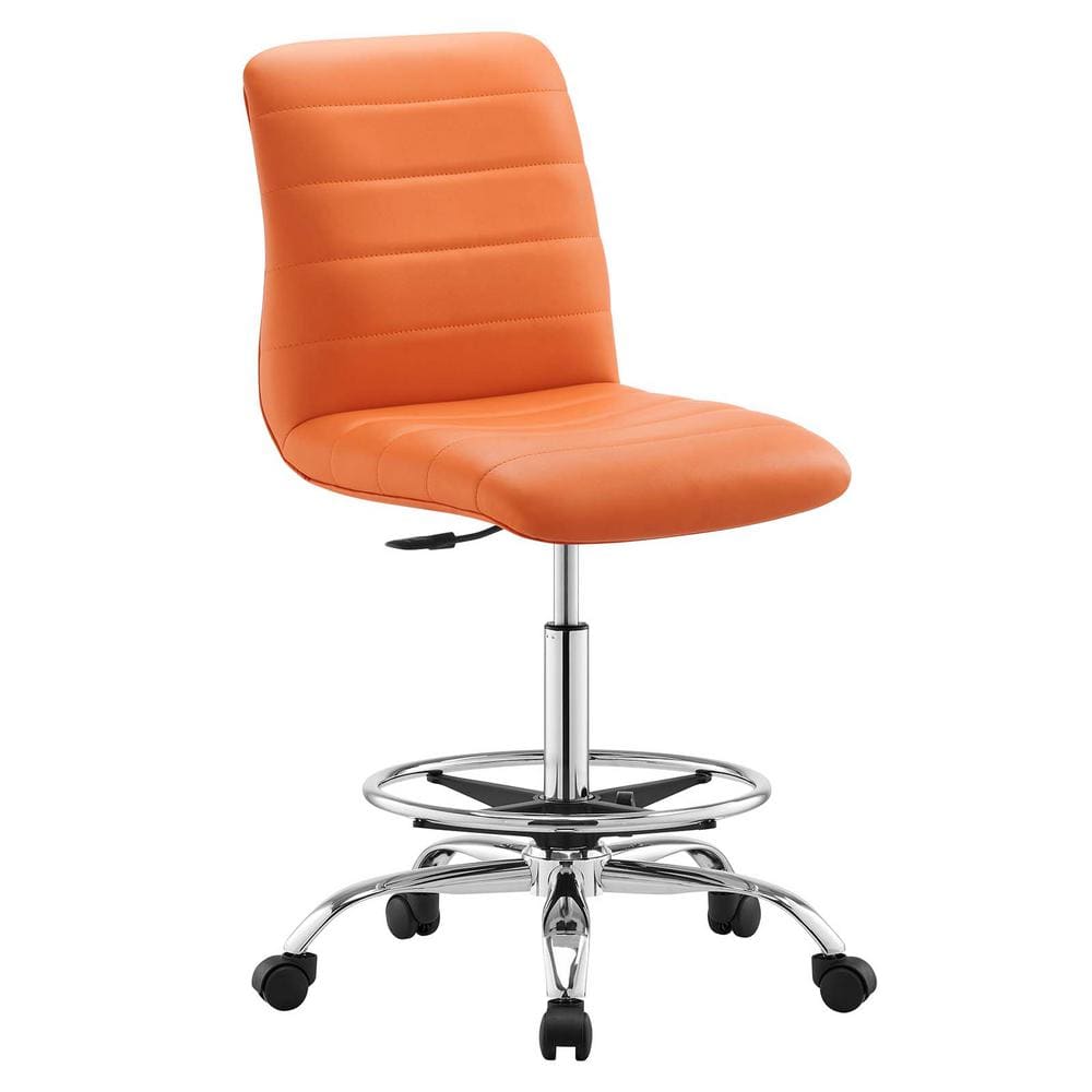 silver-orange-modway-drafting- silver-orange-modway-drafting-