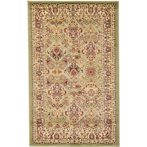 Voyage Colonial Light Green 3' 3 x 5' 3 Area Rug