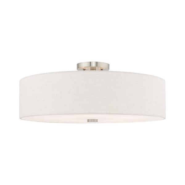 AVIANCE LIGHTING Mercury 5 Light Brushed Nickel Semi Flush Mount