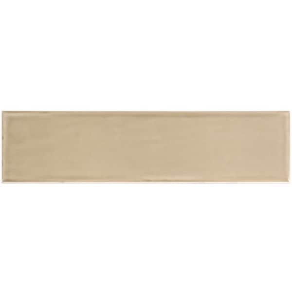 Ivy Hill Tile Birmingham Fawn 3 in. x 12 in. Polished Ceramic Subway Tile Sample