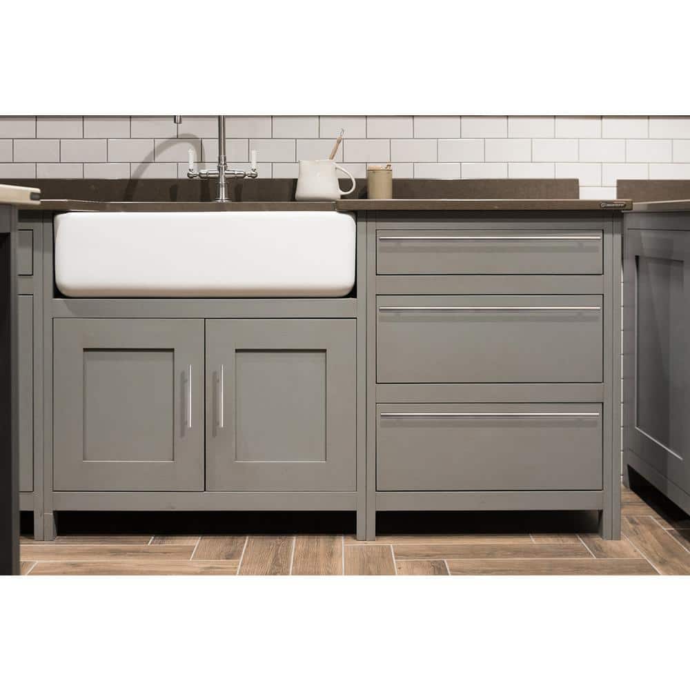 Brushed Nickel Modern Cabinet Drawer Pull Handle with Mounting Hardware