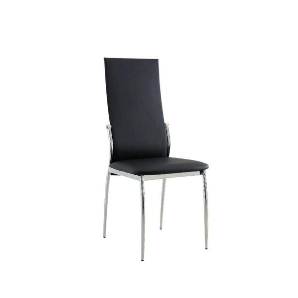 William's Home Furnishing Kalawao Black Contemporary Style Side Chair ...