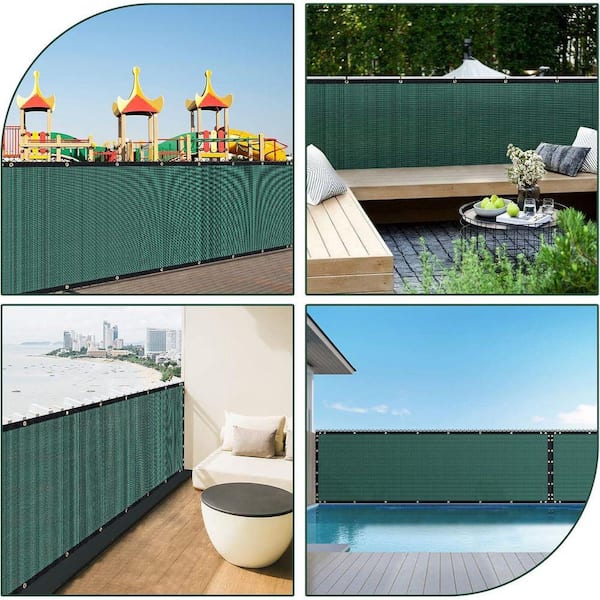 KIWDZFU 4 ft. x 50 ft. Privacy Screen Fence Green 90% Blockage