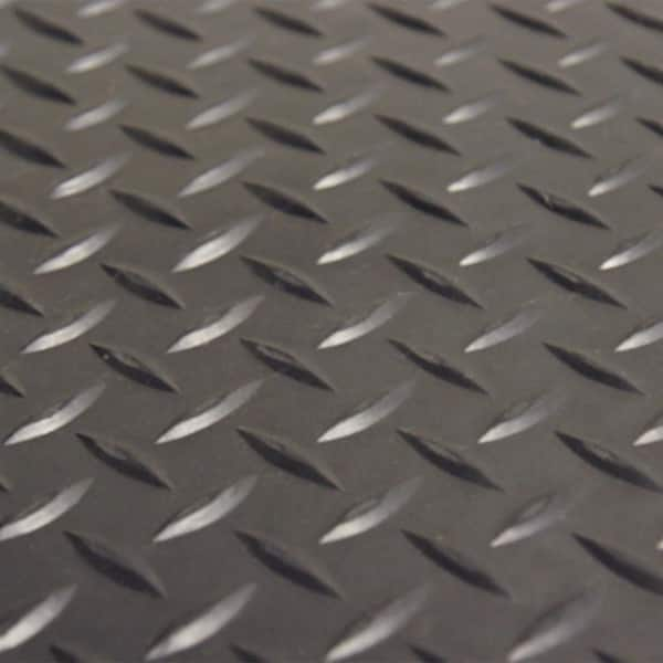 Smooth Honeycomb Matt Black Rubber Flooring Matting for Garage, Van or Car  Roll