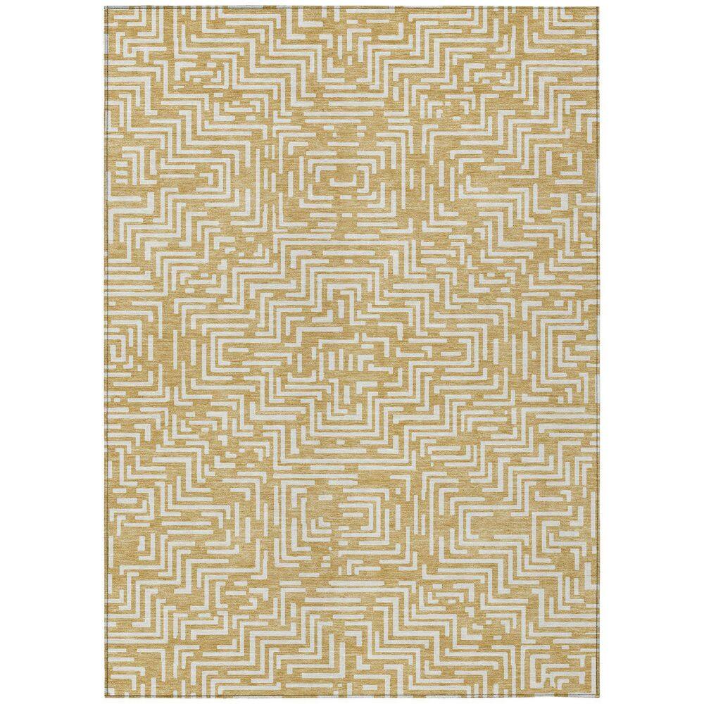 Chantille Machine Washable Indoor/Outdoor Abstract ACN2664 Gold 3 ft. x 4 ft. Area Rug price history on PriceWatchPro