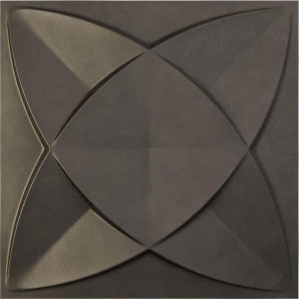 Ekena Millwork 19 5/8 in. x 19 5/8 in. Speedwell EnduraWall Decorative 3D Wall Panel, Weathered Steel (12-Pack for 32.04 Sq. Ft.)
