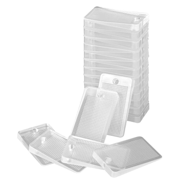 Furniture Leveling Shims, 30-Pieces 1.97 x 1.16 x 0.22 in. Non-Skid Clear Pads Easy-Cut Levelers Floor