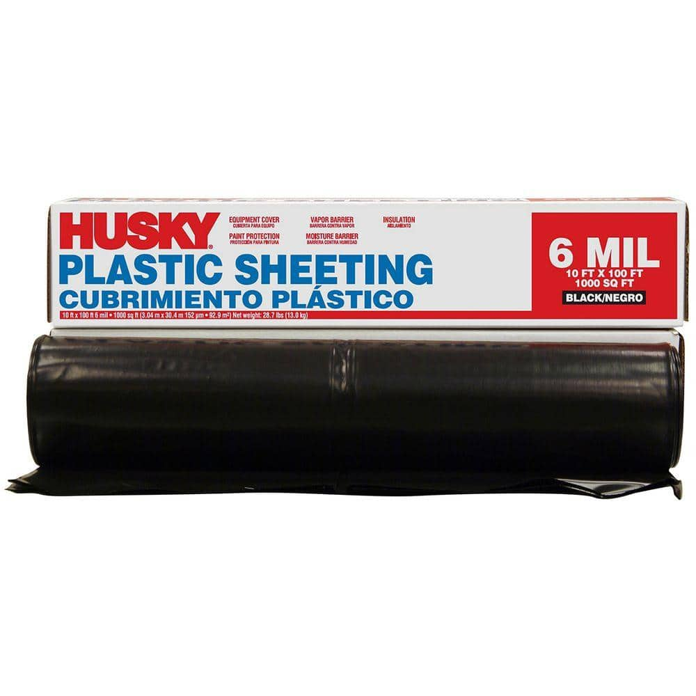 Have a question about HDX 10 ft. x 100 ft. Black 6 mil Plastic Sheeting ...