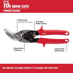 Left and Right Offset Aviation Snips (2-Pack)