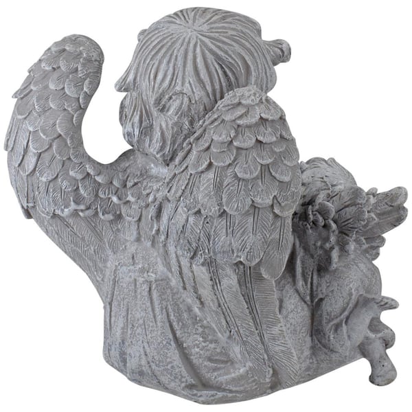 Northlight 8.25 in. Reading Angels with Book Outdoor Garden