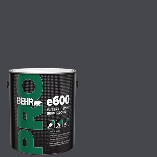 BEHR PRO 1 gal. #PPU26-23A Dark Secret Semi-Gloss Acrylic Exterior Paint