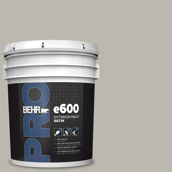 BEHR PRO 5 gal. #HDC-NT-06G Glasgow Fog Satin Exterior Paint