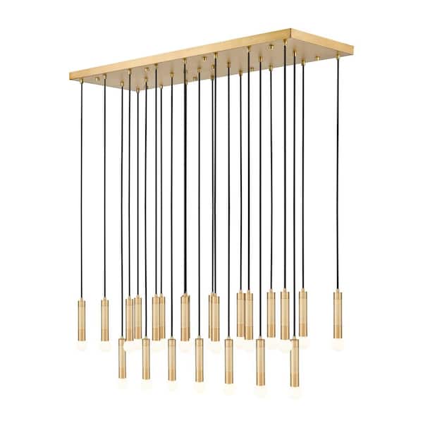 Stari 23 light Modern Gold Chandelier for Indoor Use with No Bulbs Included
