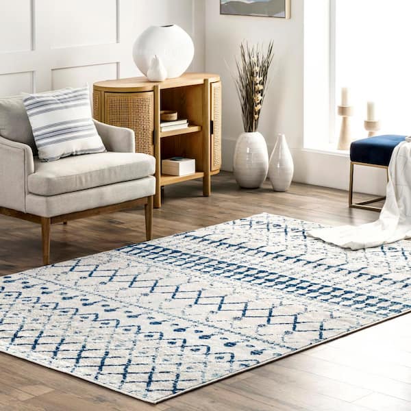 nuLOOM Moroccan Blythe Area Rug - 6' 7 x 9' Light Multi