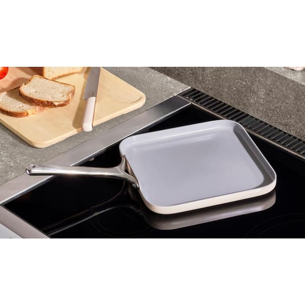 Caraway 11 Ceramic Nonstick Square Grill Pan in Gray