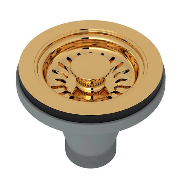 Kitchen Basket Strainer in Italian Brass