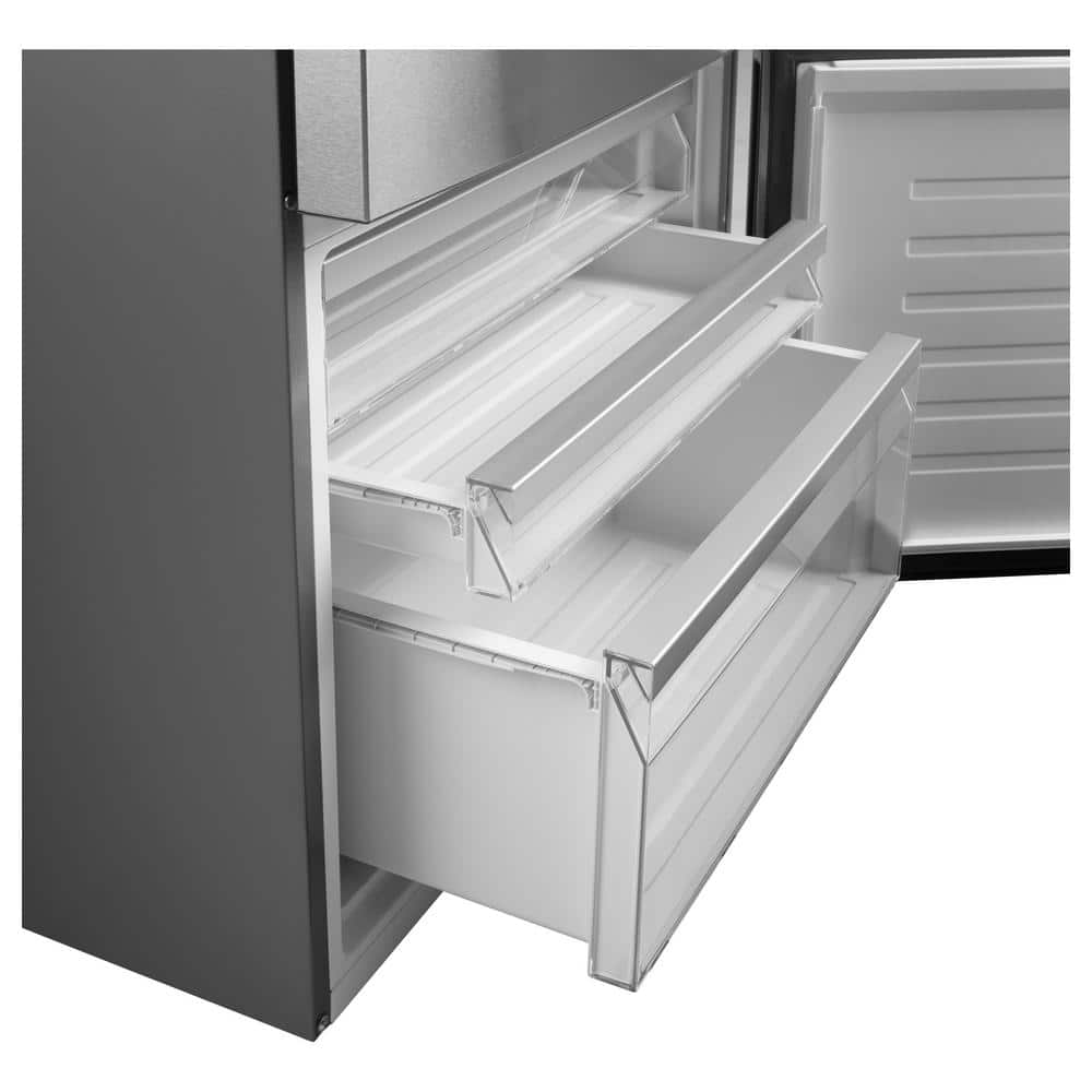 Stainless Steel 17.7 cu. ft. Bottom Freezer Smart Refrigerator