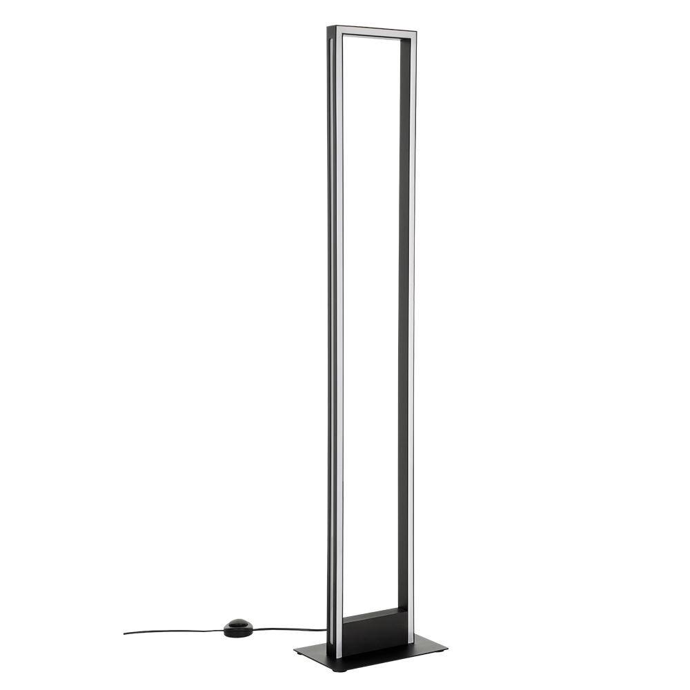 Salvilanas 7 in. W x 51.45 in. H Black Standard Floor Lamp for Living Room with White Plastic Diffuser price history on PriceWatchPro