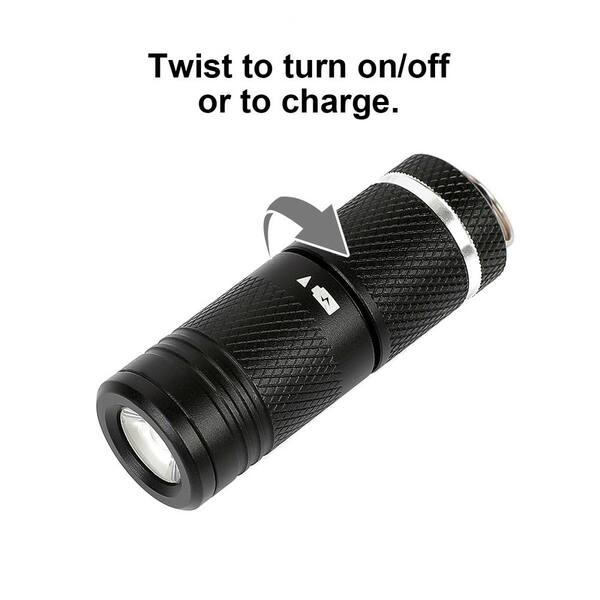 Defiant 75 Lumen Ultra-compact Rechargeable LED Keychain Light