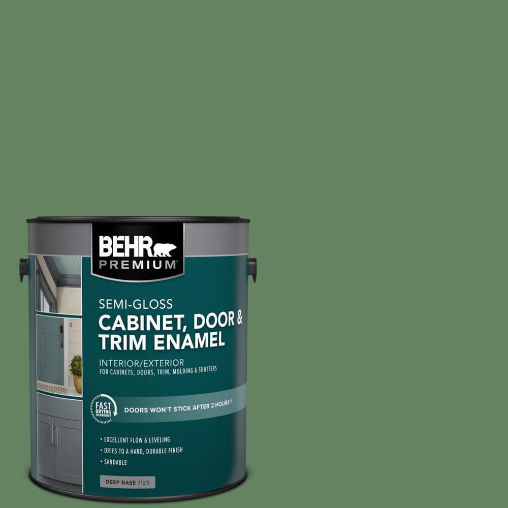 BEHR PREMIUM 1 gal. #S400-6 Tuscan Herbs Semi-Gloss Enamel BEHR PREMIUM 1 gal. #S400-6 Tuscan Herbs Semi-Gloss Enamel