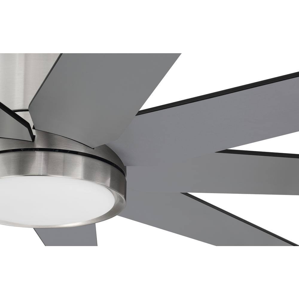 Champion 60" Brushed Nickel Ceiling Fan with LED Light and Remote