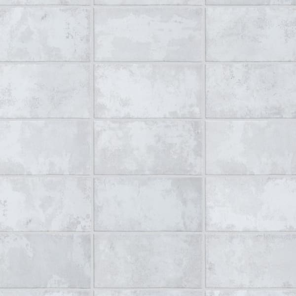 Impressive Bishop sanity Merola Tile Biarritz White 3 in. x 6 in. Ceramic Wall Tile (5.72 sq. ft. /  Case) WMZ36BZWT - The Home Depot