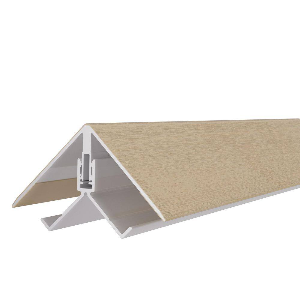 Alusions 2.19 in. x 3.56 in. x 8 ft. Japanese Cedar Composite Aluminum Outside Corner Trim Kit  for .5 in. Board price history on PriceWatchPro