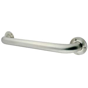 Traditional 16 in. x 1-1/2 in. Grab Bar in Brushed Nickel